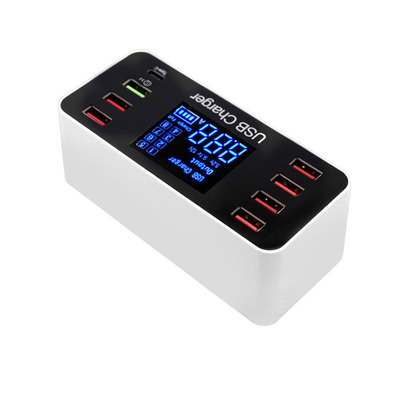 8-port LCD digital display 8-port usb smart charger