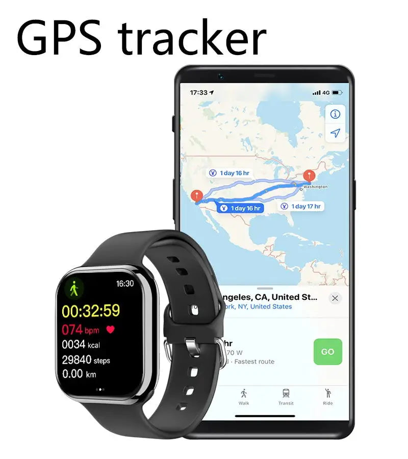 Smart Watch Series 9 Men Blood Pressure BT Call NFC Sleep monitoring Wireless Charge
