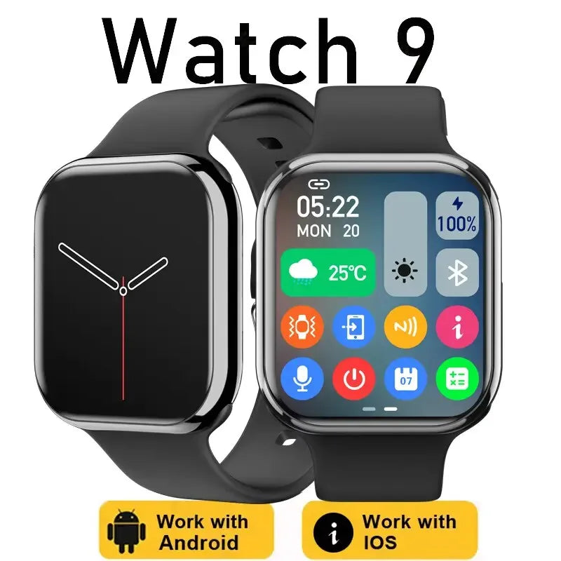 Smart Watch Series 9 Men Blood Pressure BT Call NFC Sleep monitoring Wireless Charge