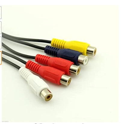 LCD TV Av To 5RCA Component Video Signal Cable