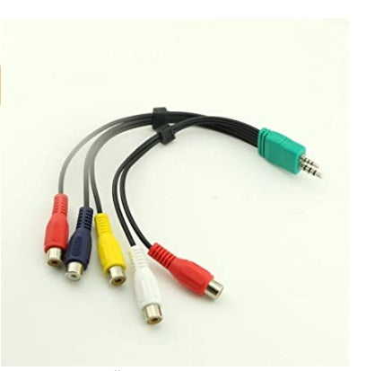 LCD TV Av To 5RCA Component Video Signal Cable