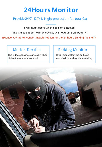 12 Inch Car DVR 3840*2160P 4K  Dash Cam WIFI GPS Sony IMX415 Rear View Mirror 1080P Car Camera Video Recorder Park Monitor
