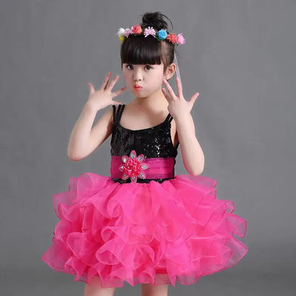 Children Beaded Top Layers Wedding Party Dresses Size 2 To 10 Baby Girls Boat Neck Mini Cupcakes Kids Pageant Dress Ball Gowns