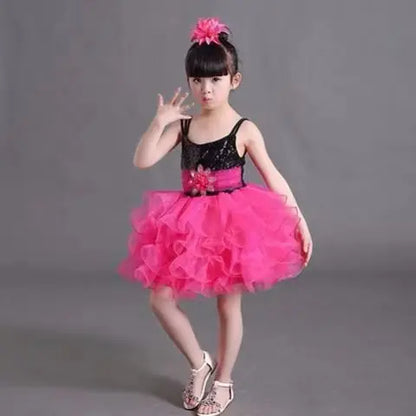 Children Beaded Top Layers Wedding Party Dresses Size 2 To 10 Baby Girls Boat Neck Mini Cupcakes Kids Pageant Dress Ball Gowns