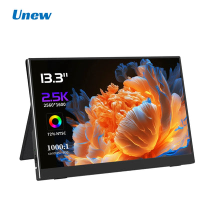 13.3 inch 1080P 2.5K Portable Monitor External Display for Gaming Laptop PS3/PS4 Switch Mini PC Tablet