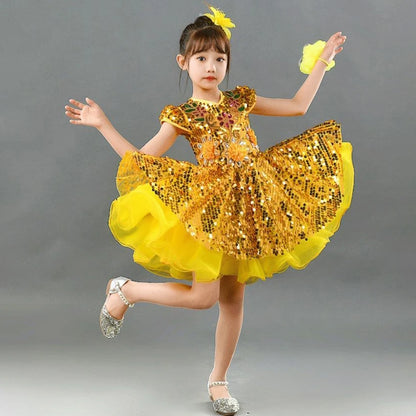 Children Beaded Top Layers Wedding Party Dresses Size 2 To 10 Baby Girls Boat Neck Mini Cupcakes Kids Pageant Dress Ball Gowns