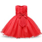 Newborn Baby Girl Christening Dress Tulle Infant Flower Girl Dress Toddler Girl First Birthday Party Gown 12M 24M Baby Dresses