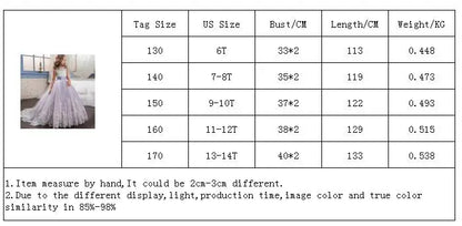 Kid Wedding Dresses for Girls Elegant Flower Princess Long Gown Baby Girl Christmas Dress vestidos infantil Size 6 12 14 Years
