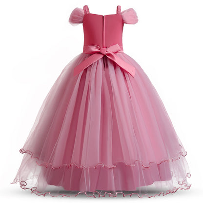 Kid Wedding Dresses for Girls Elegant Flower Princess Long Gown Baby Girl Christmas Dress vestidos infantil Size 6 12 14 Years