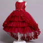 New Girls Kids Flower Elegant Causal Princess Party Dresses Children Clothing Christmas Birthday Wedding Party Baby Girl Dress