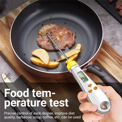 2in1 Electronic Kitchen Scale LCD Digital Measuring Food Flour Digital Spoon Scale Mini For Food Thermometer Scale Kitchen Tool