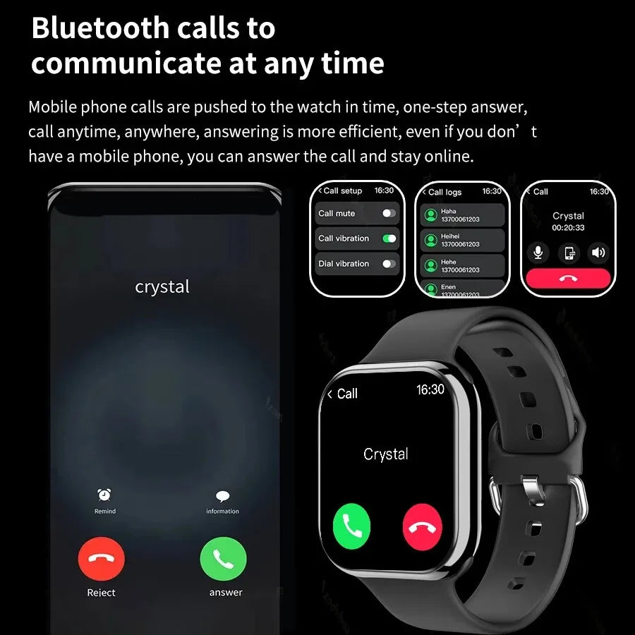 Smart Watch Series 9 Men Blood Pressure BT Call NFC Sleep monitoring Wireless Charge