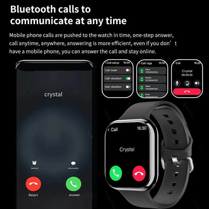 Smart Watch Series 9 Men Blood Pressure BT Call NFC Sleep monitoring Wireless Charge