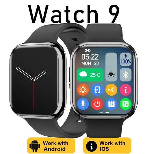 Smart Watch Series 9 Men Blood Pressure BT Call NFC Sleep monitoring Wireless Charge