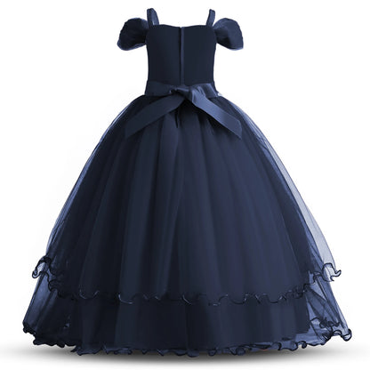 Kid Wedding Dresses for Girls Elegant Flower Princess Long Gown Baby Girl Christmas Dress vestidos infantil Size 6 12 14 Years